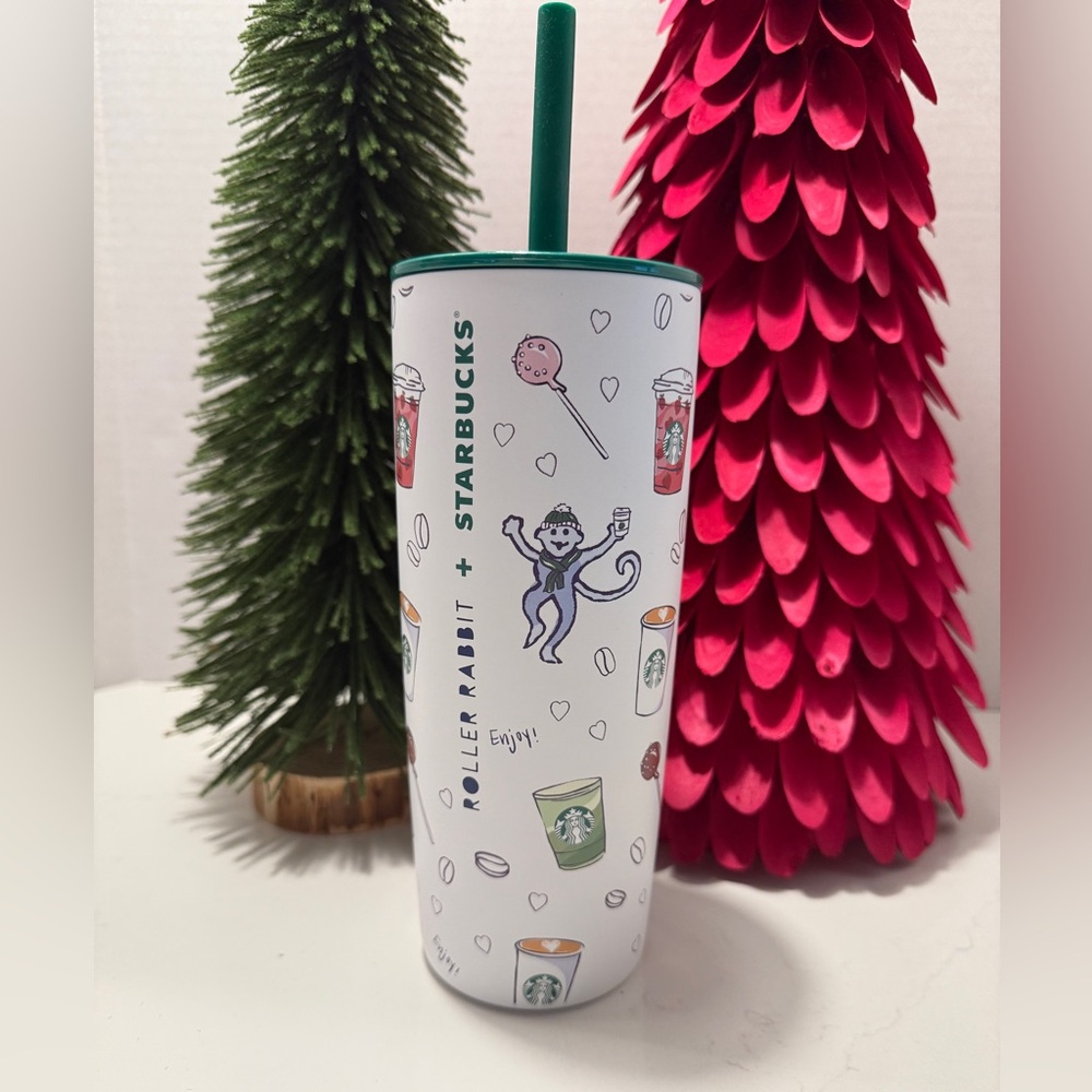 Roller Rabbit X Starbucks 24oz Stainless Steel Straw Tumbler 2025 NEW